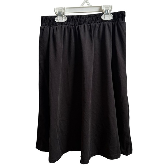 4/$25 Kidichic Girls Black Flowy Knee Length Skirt Size 12 - Picture 2 of 7